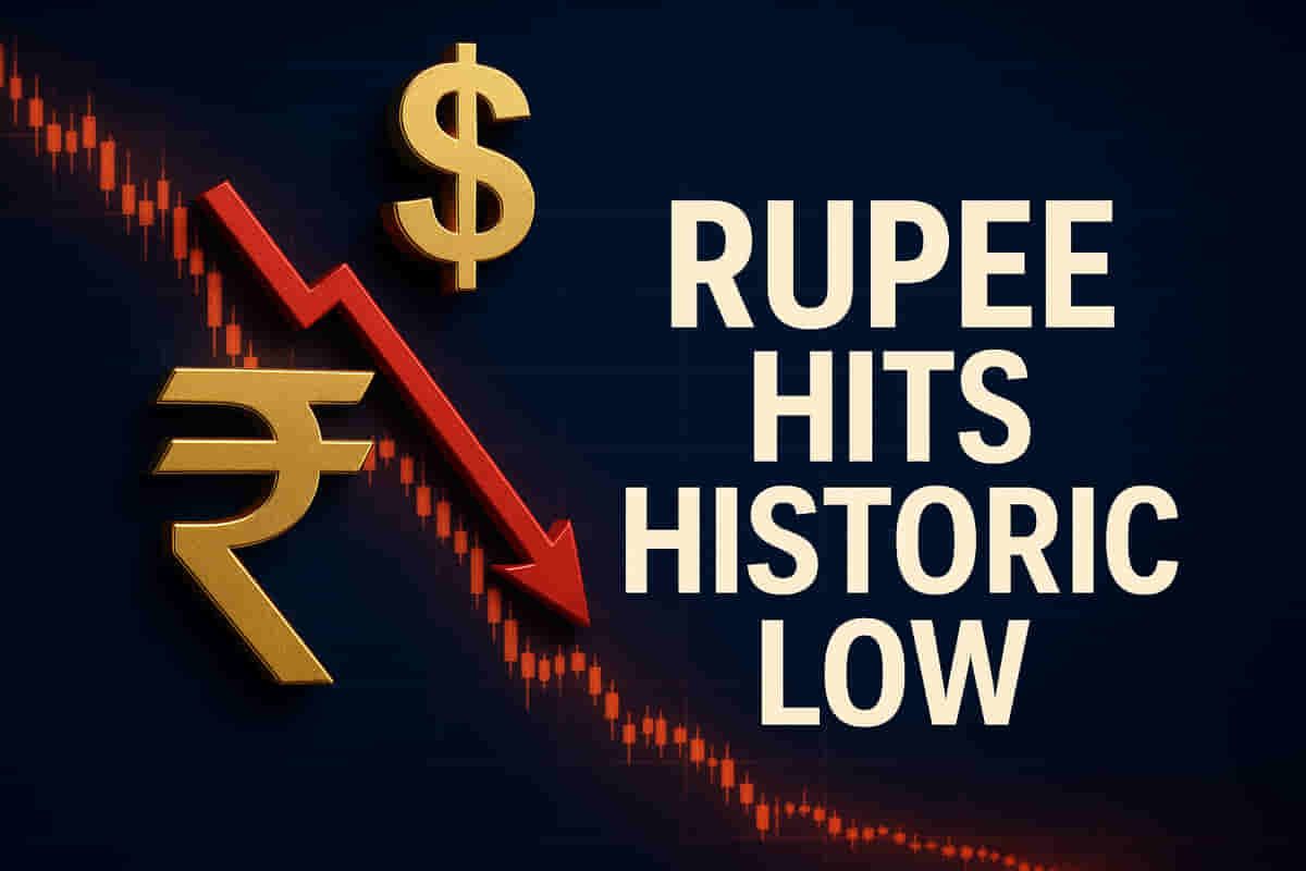 Rupee Plummets to Record Low: Breaches 90/$ Barrier! What's Next for Indian Markets?