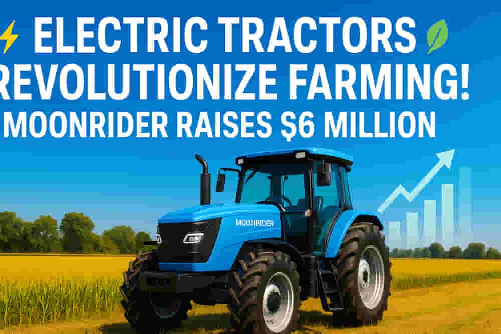 ਇਲੈਕਟ੍ਰਿਕ ਟਰੈਕਟਰ ਸਟਾਰਟਅਪ ਮੂਨਰਾਈਡਰ ਨੇ ਭਾਰਤੀ ਖੇਤੀ ਵਿੱਚ ਕ੍ਰਾਂਤੀ ਲਿਆਉਣ ਲਈ $6 ਮਿਲੀਅਨ ਦੀ ਸਹਾਇਤਾ ਪ੍ਰਾਪਤ ਕੀਤੀ!