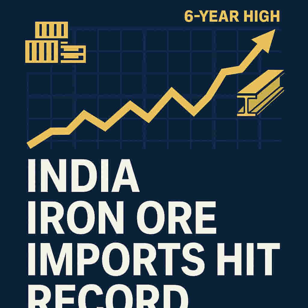 ਭਾਰਤ ਦੇ ਆਇਰਨ ਓਰ (ਲੋਹਾ ਖਣਿਜ) ਦੇ ਆਯਾਤ ਵਿੱਚ 6 ਸਾਲਾਂ ਦਾ ਰਿਕਾਰਡ ਵਾਧਾ! ਕਮੀ ਅਤੇ ਮੁੱਲ ਯੁੱਧ ਦੇ ਵਿਚਕਾਰ ਸਟੀਲ ਕੰਪਨੀਆਂ ਦੌੜ ਲਗਾ ਰਹੀਆਂ ਹਨ।
