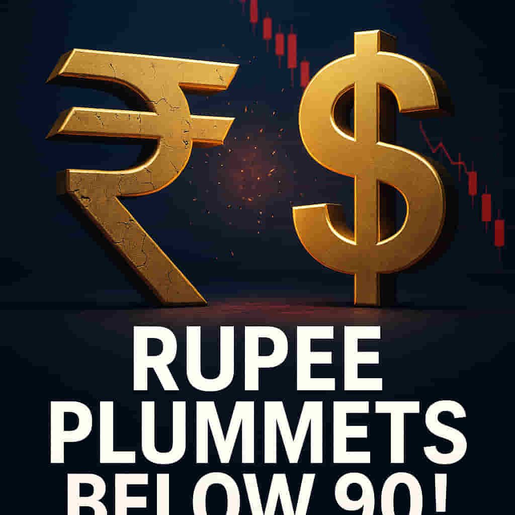 ਰੁਪਇਆ ਡਾਲਰ ਅੱਗੇ 90 ਤੋਂ ਹੇਠਾਂ ਡਿੱਗਿਆ! ਅਮਰੀਕਾ ਵਪਾਰ ਸਮਝੌਤੇ ਦੀ ਅਨਿਸ਼ਚਿਤਤਾ ਅਤੇ RBI ਦੀ ਚੁੱਪ ਨੇ ਬਾਜ਼ਾਰਾਂ ਨੂੰ ਹਿਲਾ ਦਿੱਤਾ
