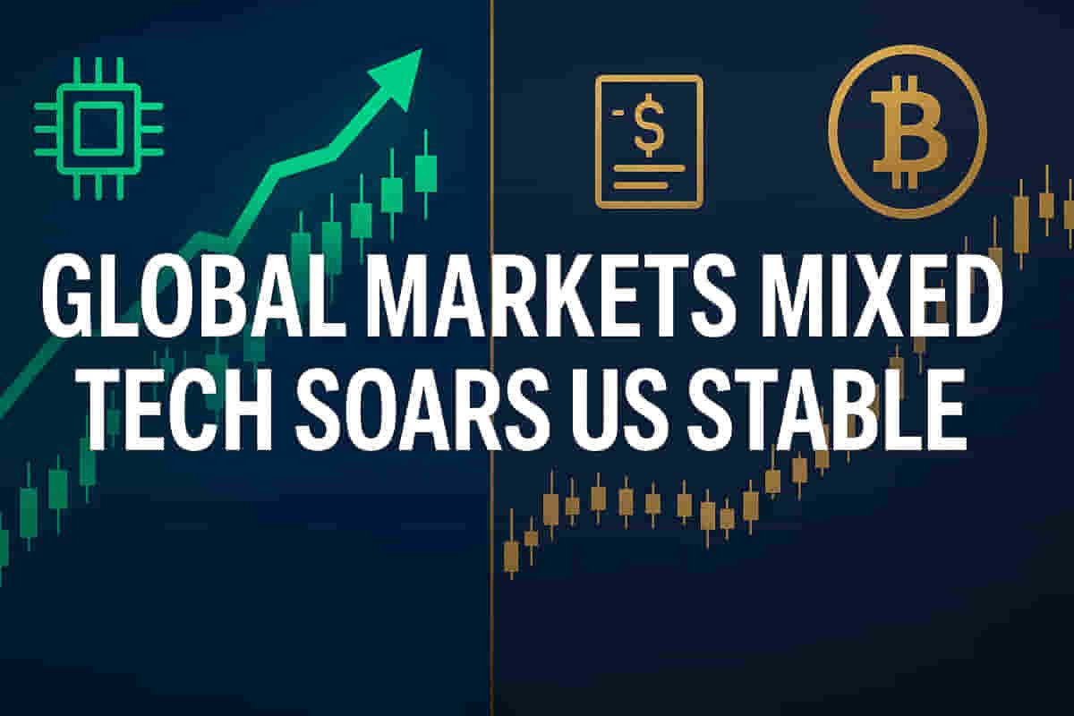 ਗਲੋਬਲ ਬਾਜ਼ਾਰਾਂ 'ਚ ਮਿਸ਼ਰਤ ਰੁਖ: ਏਸ਼ੀਆ 'ਚ ਟੈਕ ਦਾ ਜ਼ੋਰ, ਬਾਂਡਾਂ ਅਤੇ ਬਿਟਕੋਇਨ ਦੇ ਸਥਿਰ ਹੋਣ 'ਤੇ ਯੂਐਸ ਫਿਊਚਰਜ਼ 'ਚ ਵਾਧਾ!