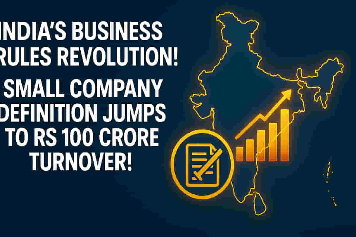 Small Company Definition Skyrockets! Massive Boost for Indian Startups as Compliance Rules Get Huge Upgrade!