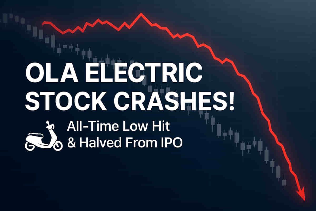 Ola Electric Stock ਦੀ ਭਾਰੀ ਗਿਰਾਵਟ: ਆਲ-ਟਾਈਮ ਲੋ 'ਤੇ ਪਹੁੰਚਿਆ, IPO ਕੀਮਤ ਤੋਂ ਅੱਧਾ ਹੋਇਆ! 📉
