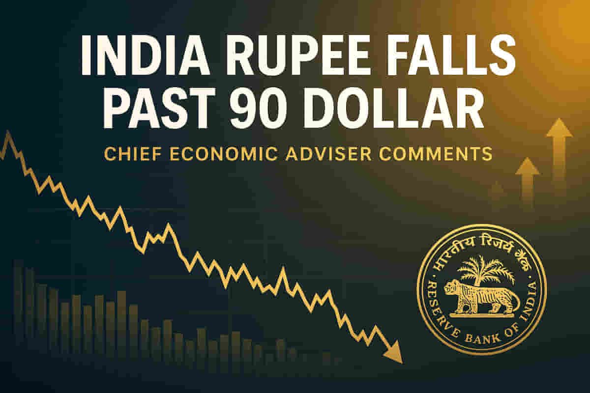 Rupee Falls Past 90/$: India's Top Economist Breaks Silence on Inflation & Export Risks