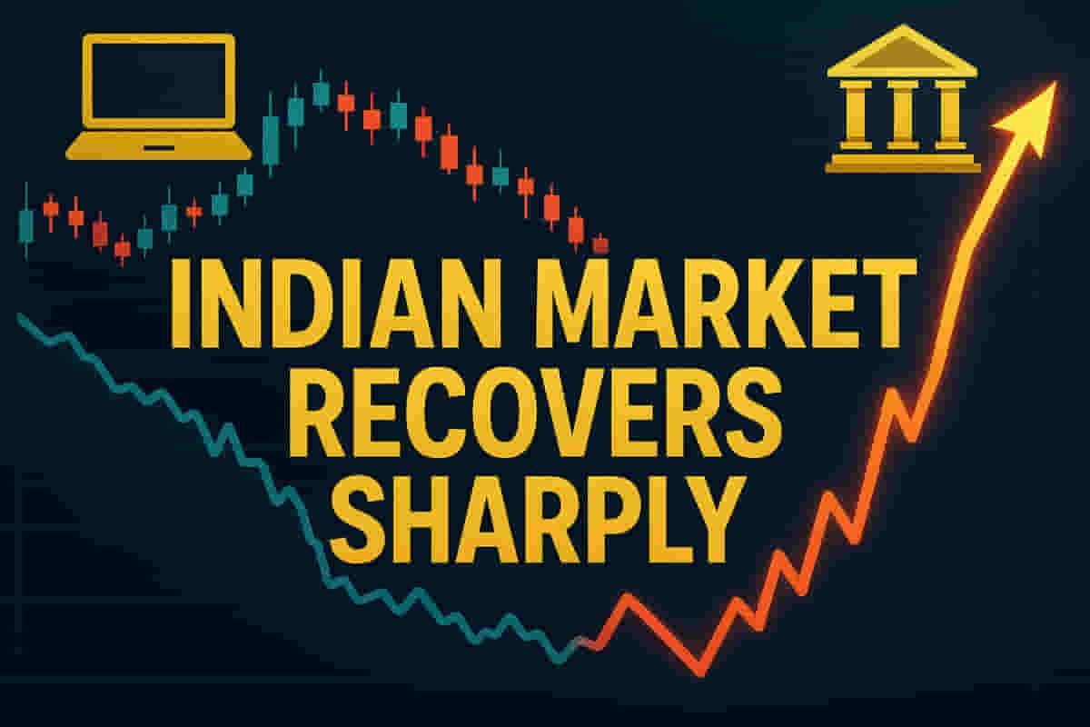 Indian Markets Stage Late Comeback: Nifty Holds 25,900 Amid Broad Selloff, IT & Banks Shine!