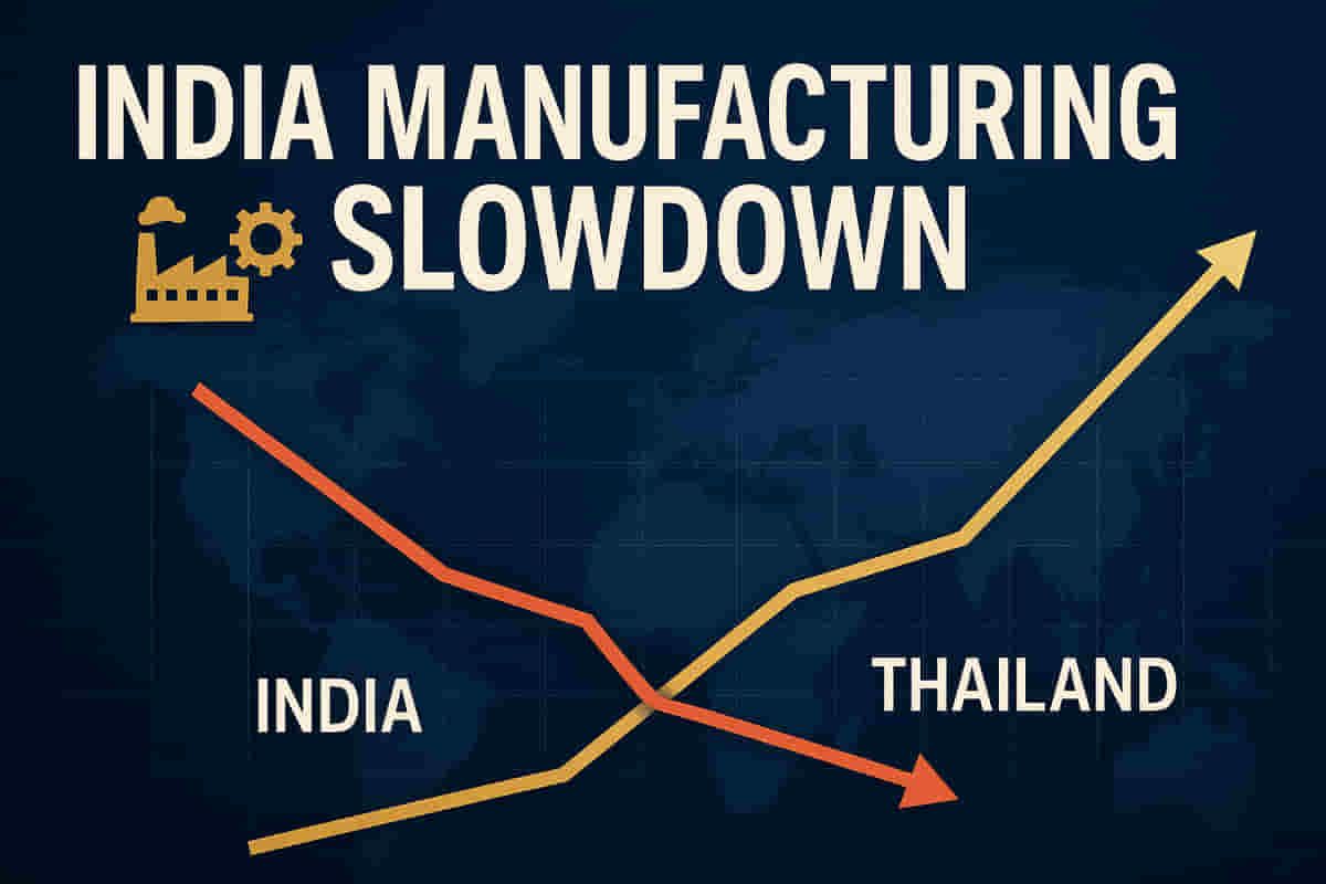 India's Manufacturing Powerhouse Cools: Loses Top Global Growth Spot as PMI Dives!