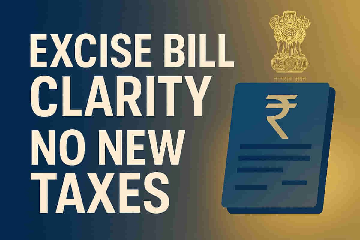 No New Taxes! Finance Minister Nirmala Sitharaman DEBUNKS Excise Bill Scare – What It Really Means for You!