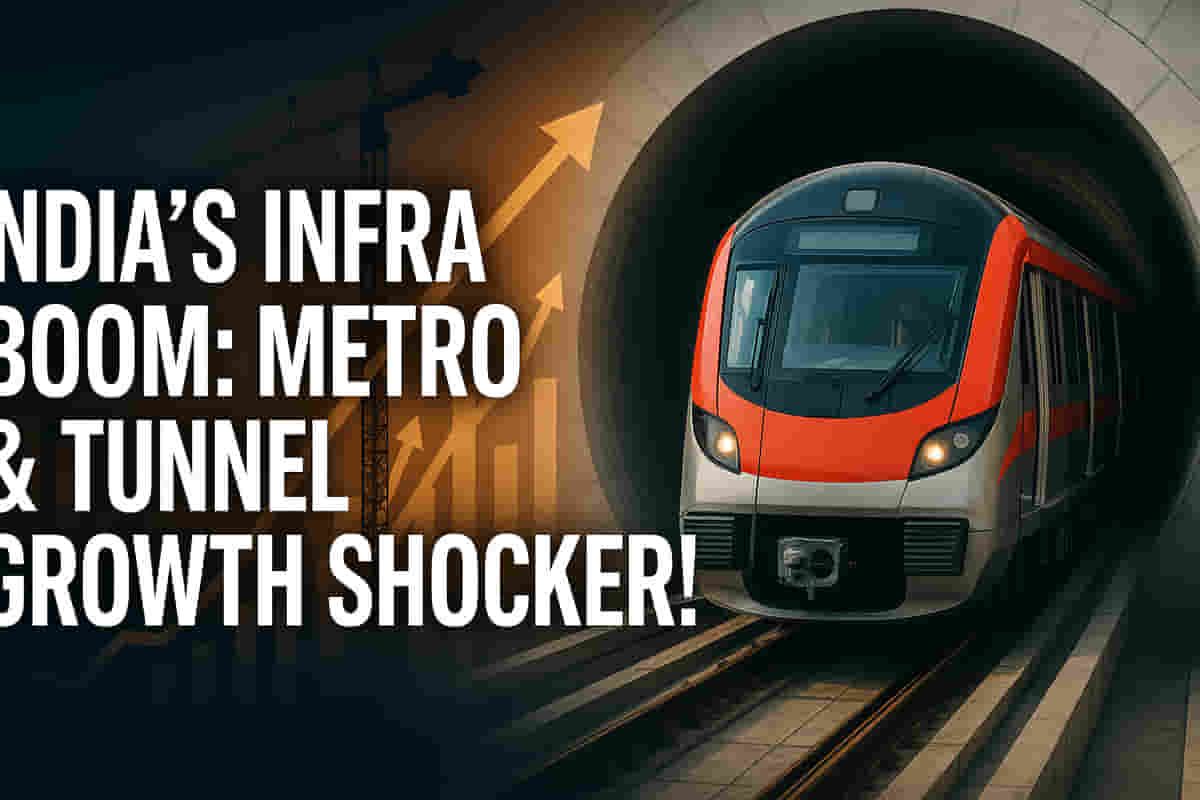 ਭਾਰਤ ਦੀ ਇੰਫਰਾ ਲਹਿਰ: ਮੈਟਰੋ ਨੈੱਟਵਰਕ ਫਟ ਰਹੇ ਹਨ ਅਤੇ ਸੁਰੰਗਾਂ ਜ਼ਮੀਨ ਹੇਠਾਂ ਜਾ ਰਹੀਆਂ ਹਨ – ਜਾਣੋ ਕਿਹੜੇ ਸਟਾਕ ਉੱਚੇ ਜਾਣ ਲਈ ਤਿਆਰ ਹਨ!