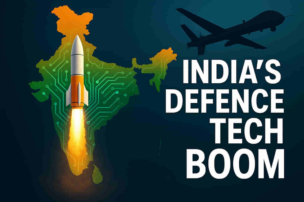 ਇੰਡੀਆ ਦਾ ਡਿਫੈਂਸ ਟੈਕ ਗੋਲਡ ਰਸ਼! ਜਦੋਂ ਇਨੋਵੇਸ਼ਨ ਅਤੇ ਵਾਰ ਚੈਸਟਸ ਮਿਲਦੇ ਹਨ ਤਾਂ ਸਟਾਰਟਅਪਸ ਉੱਡਦੇ ਹਨ!