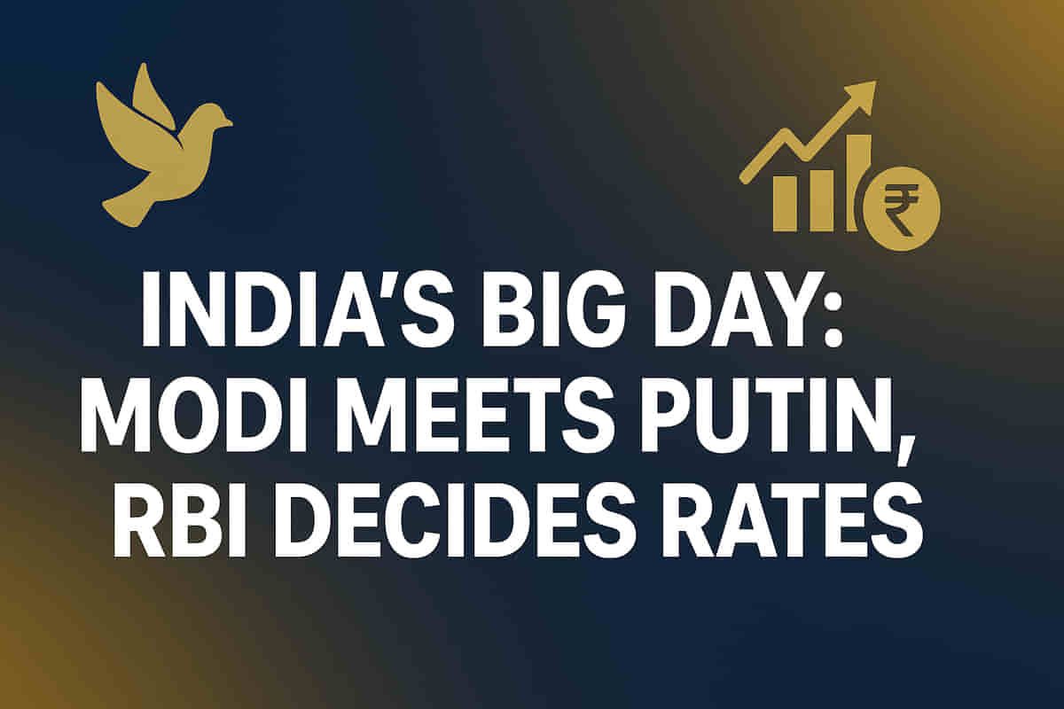 ਮੋਦੀ-ਪੁਤਿਨ ਮੀਟਿੰਗ ਅਤੇ RBI ਨੀਤੀ ਦੀ ਉਡੀਕ: ਭਾਰਤੀ ਬਾਜ਼ਾਰ ਮੁੱਖ ਫੈਸਲਿਆਂ ਲਈ ਤਿਆਰ!