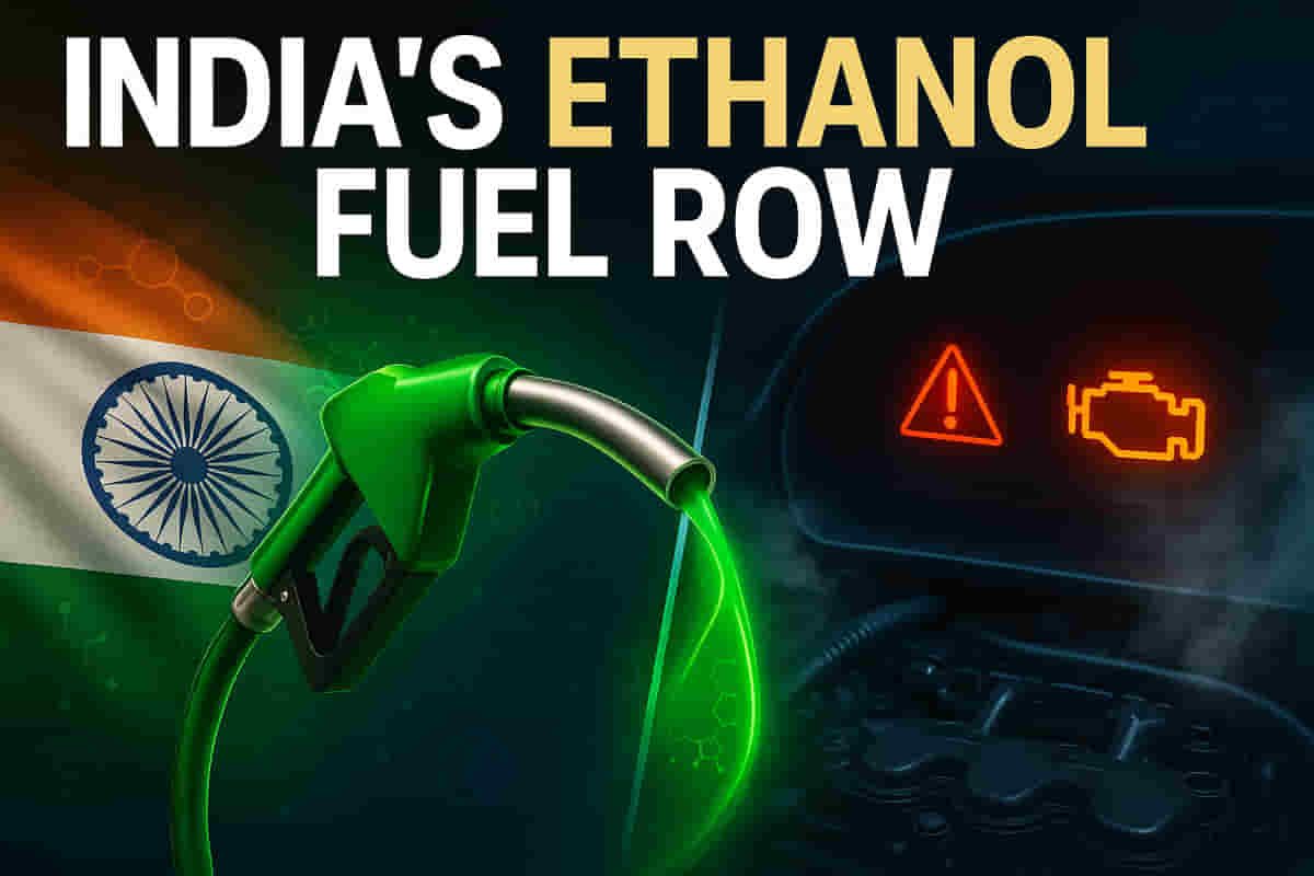 ਭਾਰਤ ਦੀ 20% ਇਥੇਨੌਲ ਫਿਊਲ ਛਾਲ: ਸਰਕਾਰੀ ਬਚਾਅ ਦੇ ਵਿਚਕਾਰ ਇੰਜਨ ਸਮੱਸਿਆਵਾਂ 'ਤੇ ਖਪਤਕਾਰਾਂ ਦਾ ਵਿਰੋਧ ਵਧਿਆ!