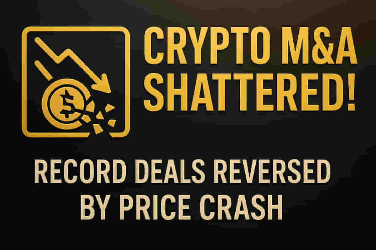 Crypto M&A Record Shattered, Then COLLAPSED! $8.6B Deals Vanish as Prices Plummet!