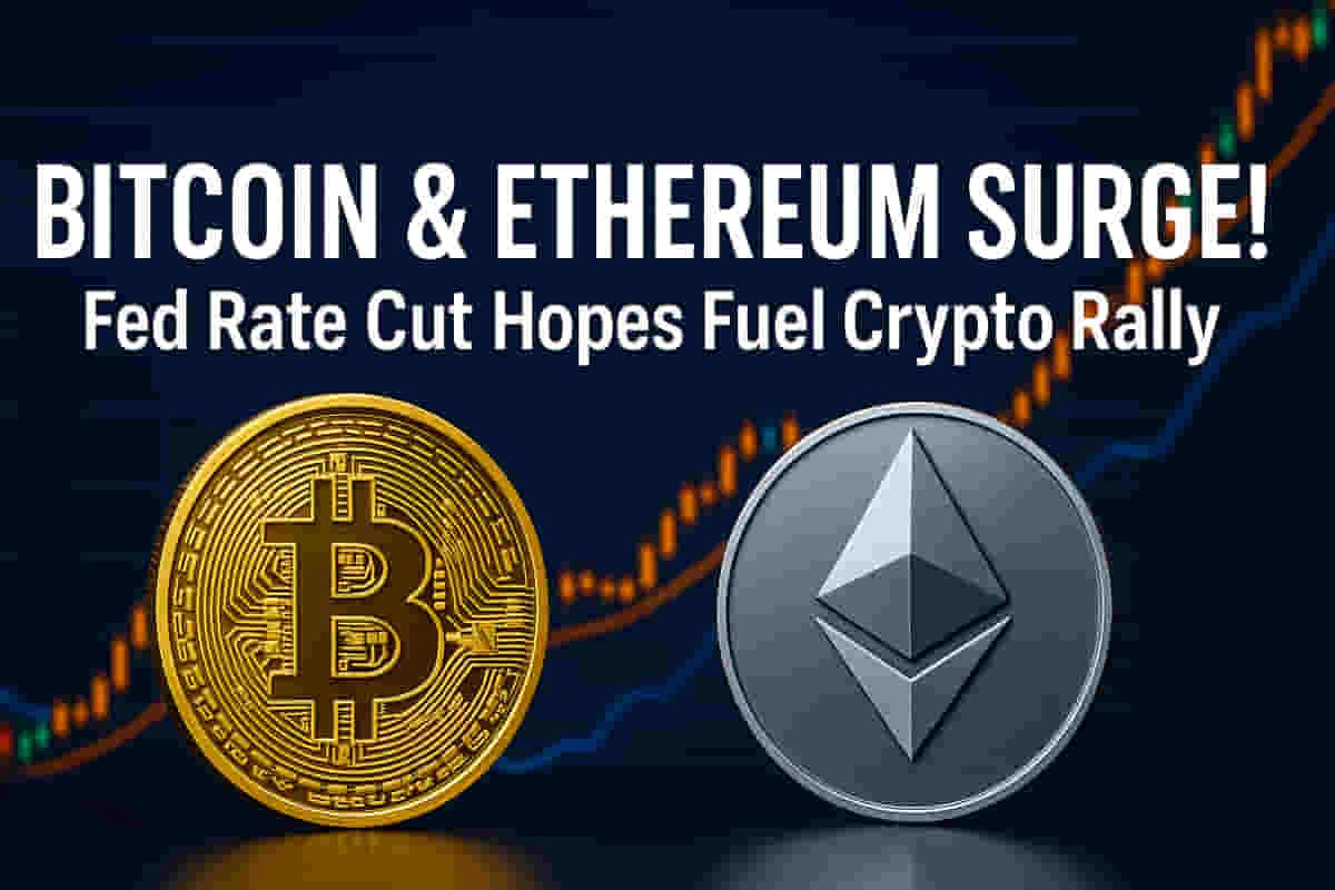 ਬਿਟਕੋਇਨ ਅਤੇ ਈਥਰਿਅਮ ਵਿੱਚ ਉਛਾਲ: ਫੈਡ ਰੇਟ ਕੱਟ ਦੀਆਂ ਉਮੀਦਾਂ ਨੇ ਕ੍ਰਿਪਟੋ ਰੈਲੀ ਨੂੰ ਭੜਕਾਇਆ! ਕੀ $100K ਅਗਲਾ ਹੋਵੇਗਾ?