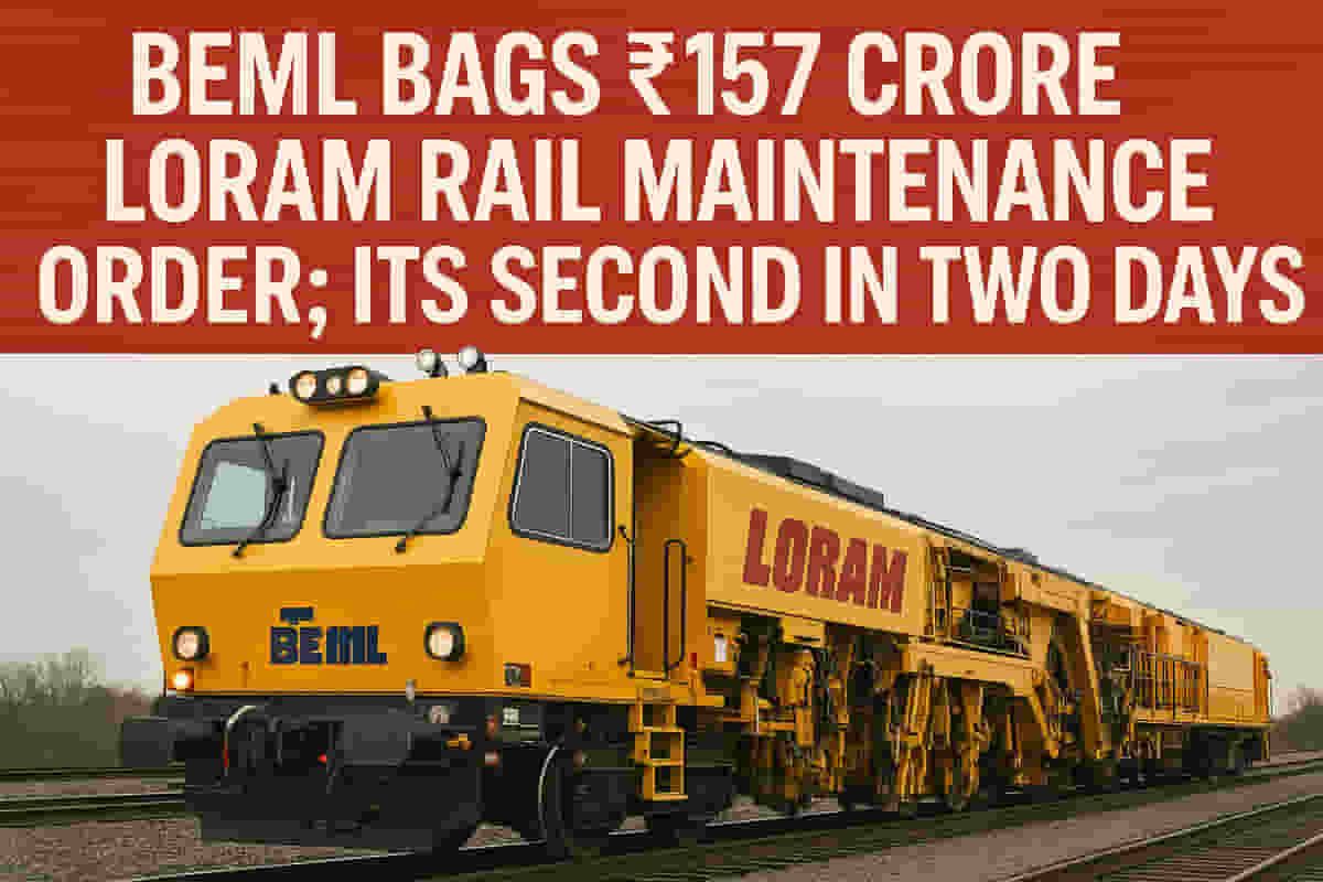 BEML ਨੂੰ ₹157 ਕਰੋੜ ਦਾ ਰੇਲ ਆਰਡਰ ਮਿਲਿਆ! ₹414 ਕਰੋੜ ਦਾ ਵੱਡਾ ਸੌਦਾ ਵੀ - ਕੀ ਇਹ ਗੇਮ ਚੇਂਜਰ ਹੈ?