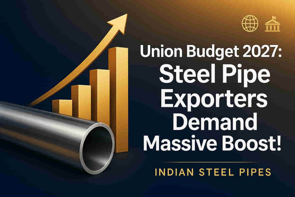 ਯੂਨੀਅਨ ਬਜਟ 2027: ਸਟੀਲ ਪਾਈਪ ਨਿਰਯਾਤਕਾਂ ਵੱਲੋਂ ਭਾਰੀ ਉਤਸ਼ਾਹ ਦੀ ਮੰਗ! ਕੀ PLI ਸਕੀਮ ਅਤੇ ਡਿਊਟੀ ਵਾਧਾ ਉਦਯੋਗ ਨੂੰ ਬਚਾਏਗਾ?