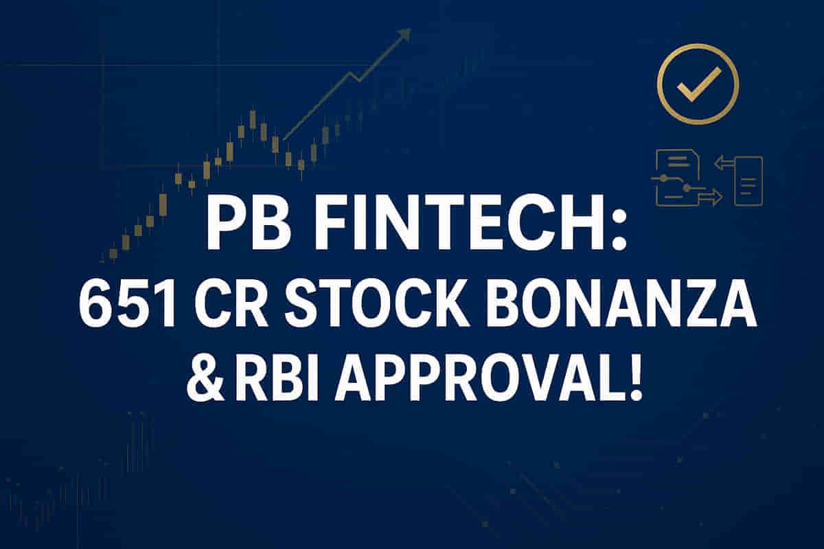 PolicyBazaar Parent PB Fintech Unleashes ₹651 Cr Stock Grant & Lands Crucial RBI Payment License!