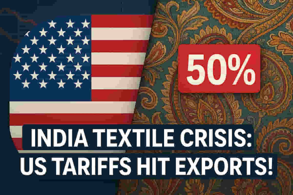 ਅਮਰੀਕੀ ਟੈਰਿਫਾਂ ਨੇ ਭਾਰਤ ਦੇ ਟੈਕਸਟਾਈਲ ਐਕਸਪੋਰਟ ਨੂੰ ਜ਼ੋਰ ਦਾ ਝਟਕਾ ਦਿੱਤਾ: ਕੰਪਨੀਆਂ ਨੂੰ 50% ਮਾਲੀਆ ਦਾ ਸਦਮਾ!