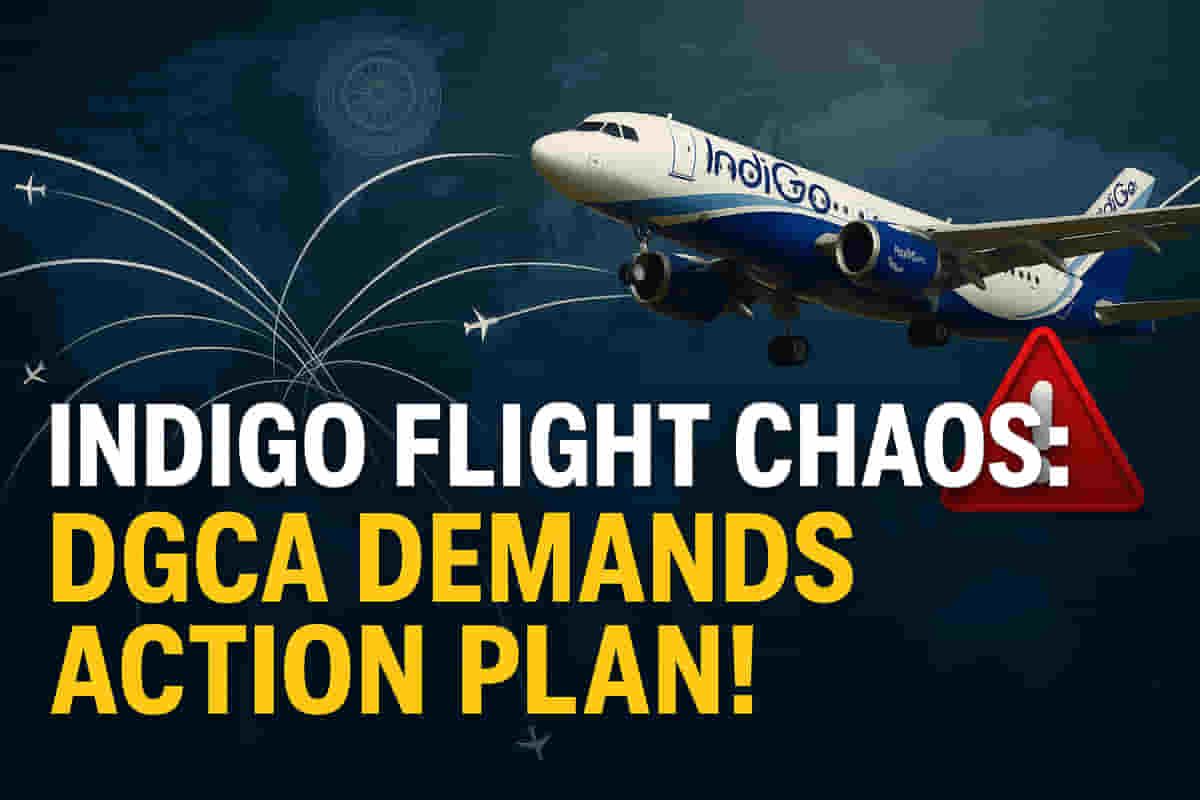 IndiGo ريگولٽري طوفان جو سامهون: وڏي پئيماني تي فلائٽ منسوخيات جي وچ تي DGCA پاران فوري ايڪشن پلان جي گهرج!