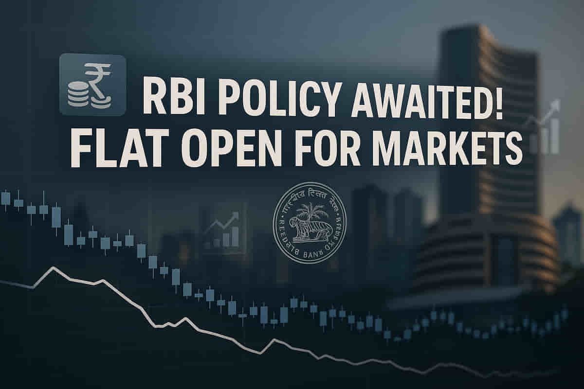 RBI ਨੀਤੀ ਫੈਸਲੇ ਦਾ ਇੰਤਜ਼ਾਰ! ਭਾਰਤੀ ਬਾਜ਼ਾਰਾਂ 'ਚ ਫਲੈਟ ਓਪਨਿੰਗ, ਅੱਜ ਇਹਨਾਂ ਮੁੱਖ ਸਟਾਕਾਂ 'ਤੇ ਨਜ਼ਰ ਰੱਖੋ