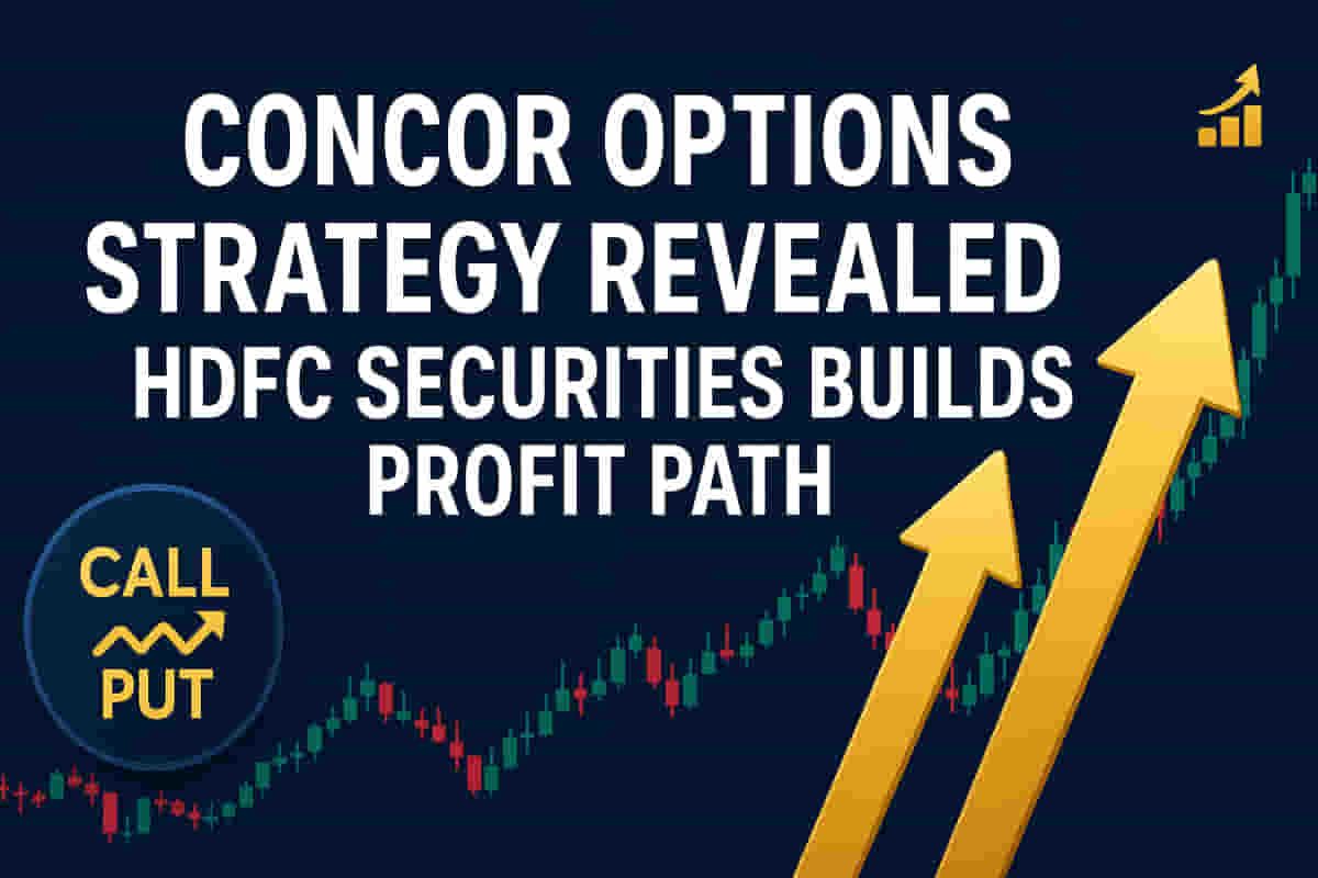 HDFC सिक्योरिटीजने CONCOR ऑप्शन्समध्ये स्फोट केला: प्रचंड नफ्याची क्षमता उघडली! स्ट्रॅटेजी पाहा!