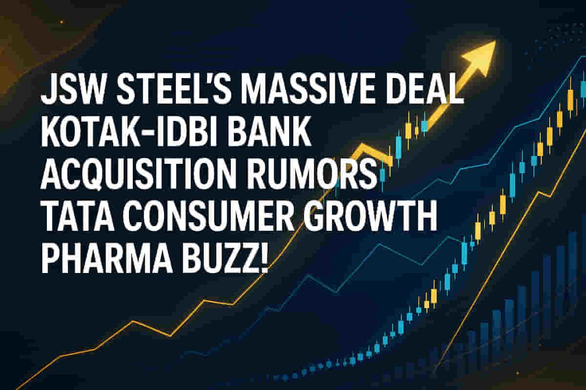 மெகா ஆய்வாளர் பார்வைகள்: JSW ஸ்டீலின் ₹31,500 கோடி டீல், கோடாக்-IDBI வங்கி M&A குறிப்பு, டாடா கன்ஸ்யூமர் வளர்ச்சி பேரணியை ஊக்குவிக்கிறது!