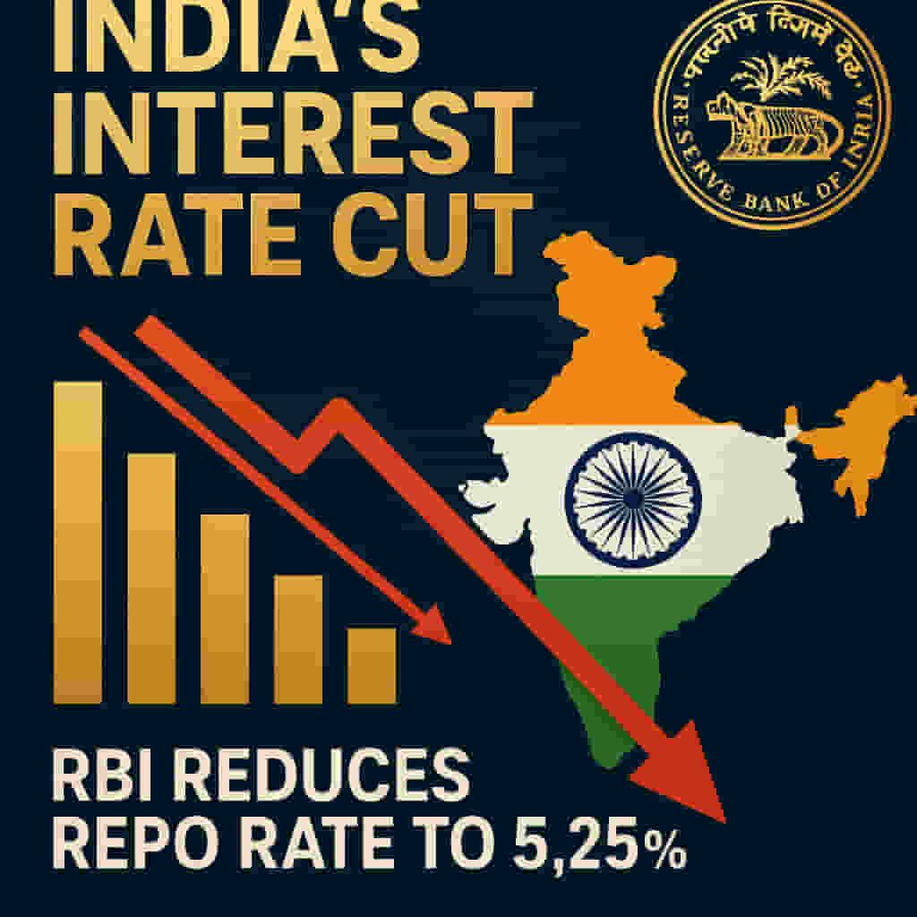 India Slashes Interest Rates! RBI Cuts Repo Rate to 5.25% Amidst Booming Economy - Is Your Loan Cheaper Now?