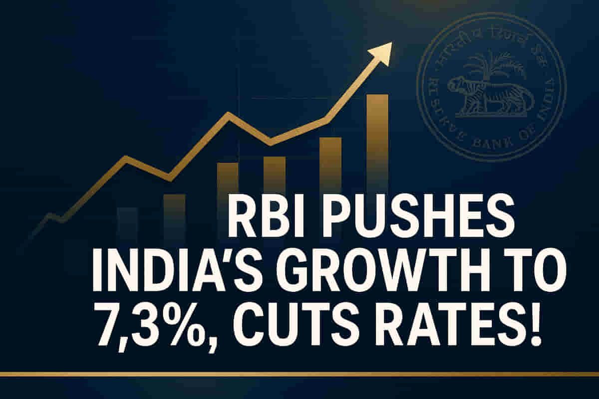 RBI એ બજારોને આશ્ચર્યચકિત કર્યા! ભારતનો GDP વિકાસ 7.3% સુધી વધારવામાં આવ્યો, મુખ્ય વ્યાજ દરમાં ઘટાડો!