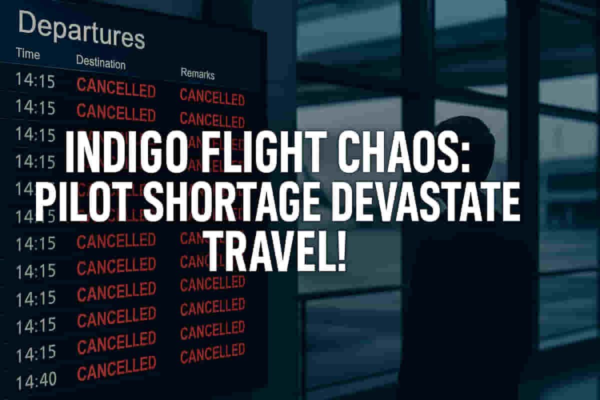 இண்டிகோ பெரும் வீழ்ச்சி! டெல்லி விமானங்கள் ரத்து, ஆயிரக்கணக்கானோர் தவிப்பு – பைலட் பற்றாக்குறையால் பெரும் இடையூறுகள்! ✈️