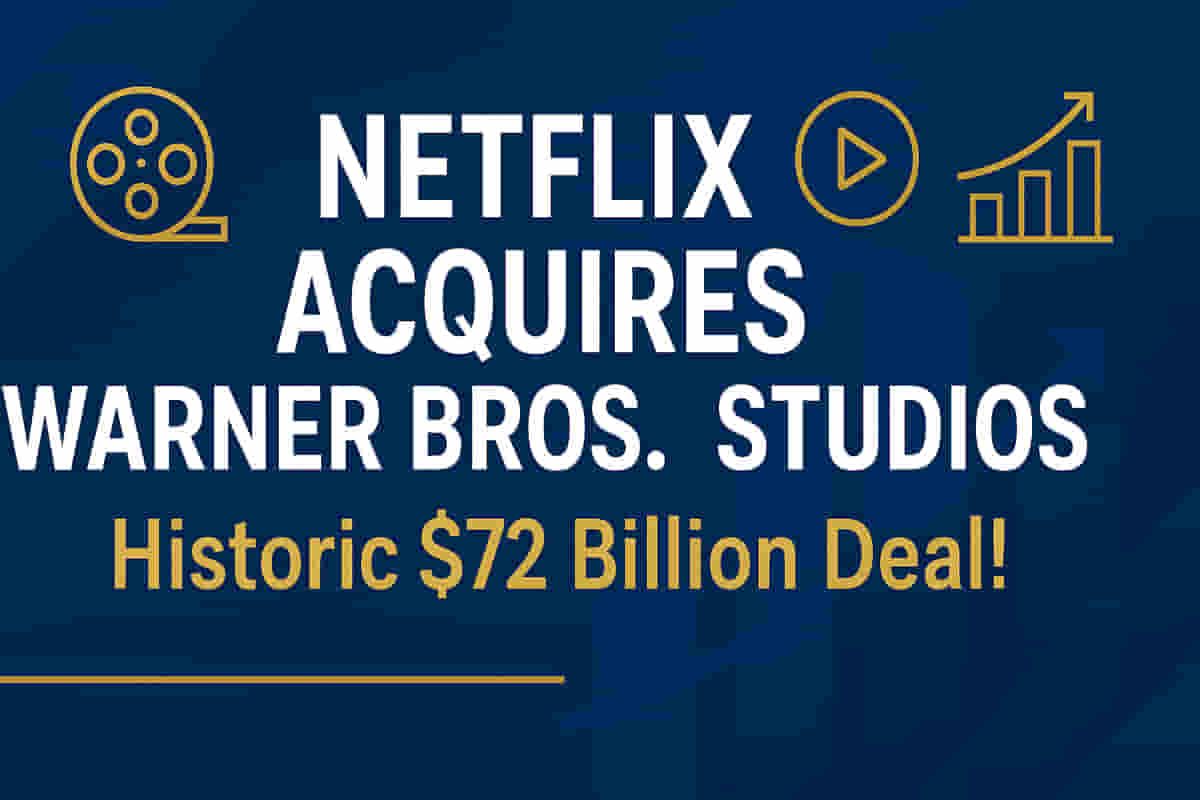 ਹਾਲੀਵੁੱਡ ਦਾ ਸਭ ਤੋਂ ਵੱਡਾ ਬਲਾਕਬਸਟਰ: ਨੈੱਟਫਲਿਕਸ ਨੇ ਵਾਰਨਰ ਬ੍ਰਦਰਜ਼ ਸਟੂਡੀਓਜ਼ ਲਈ $72 ਬਿਲੀਅਨ ਦਾ ਸੌਦਾ ਪੱਕਾ ਕੀਤਾ! ਕੀ ਇਹ ਇੱਕ "ਯੁੱਗ" ਦਾ ਅੰਤ ਹੈ?