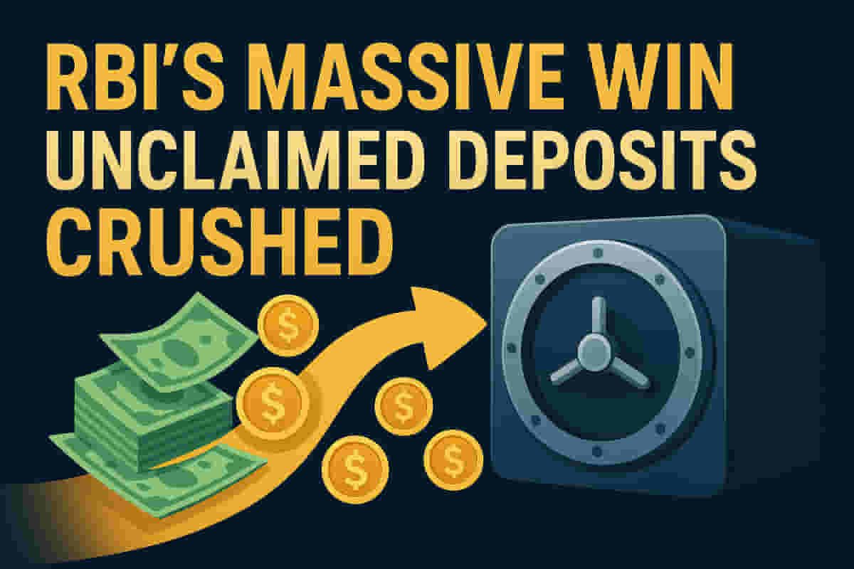 RBI ਦਾ ਵੱਡਾ ਕਦਮ: ਬੇ-ਦਾਅਵਾ ਜਮ੍ਹਾਂ ਰਾਸ਼ੀ (Unclaimed Deposits) ₹760 ਕਰੋੜ ਘਟੀ! ਕੀ ਤੁਹਾਡਾ ਗੁੰਮਿਆ ਹੋਇਆ ਪੈਸਾ ਅਖੀਰ ਮਿਲ ਰਿਹਾ ਹੈ?