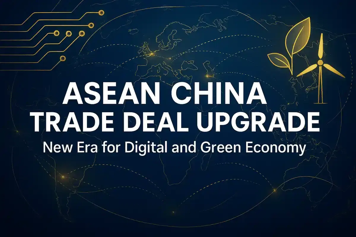 ASEAN ਅਤੇ ਚੀਨ ਨੇ ਡਿਜੀਟਲ ਅਤੇ ਗ੍ਰੀਨ ਇਕਾਨਮੀ ਨੂੰ ਕਵਰ ਕਰਨ ਵਾਲੇ ਅੱਪਗਰੇਡ ਕੀਤੇ ਫ੍ਰੀ ਟ੍ਰੇਡ ਐਗਰੀਮੈਂਟ 'ਤੇ ਦਸਤਖਤ ਕੀਤੇ
