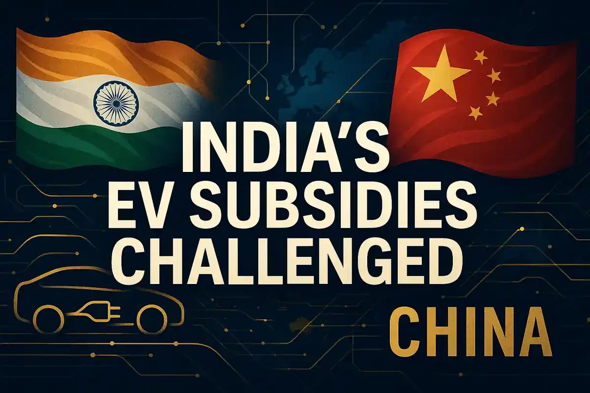 ਚੀਨ ਨੇ WTO ਵਿੱਚ ਭਾਰਤ ਦੀਆਂ EV ਸਬਸਿਡੀਆਂ ਨੂੰ ਚੁਣੌਤੀ ਦਿੱਤੀ, ਵਪਾਰ ਨਿਯਮਾਂ ਦੀ ਉਲੰਘਣਾ ਦਾ ਦੋਸ਼