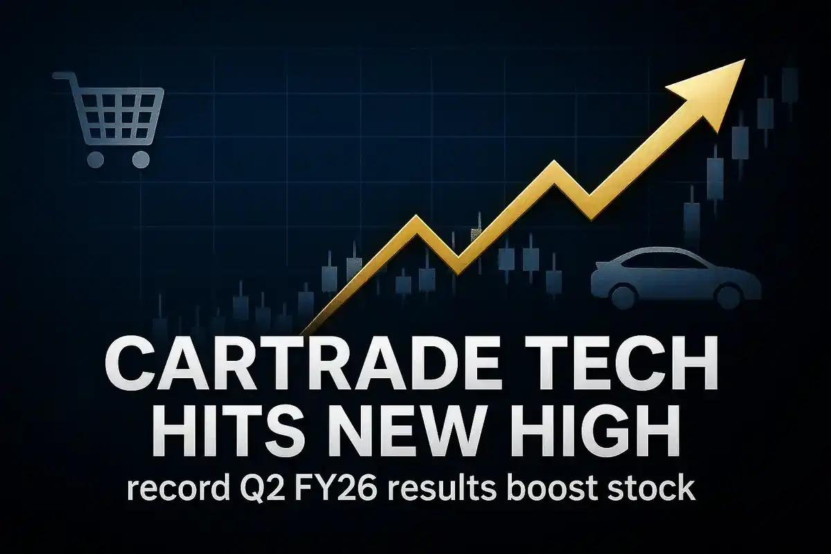 CarTrade Tech ਦੇ ਸ਼ੇਅਰ ਰਿਕਾਰਡ Q2 FY26 ਮਾਲੀਆ ਅਤੇ ਮੁਨਾਫੇ 'ਤੇ ਨਵੇਂ ਉੱਚੇ ਪੱਧਰ 'ਤੇ ਪਹੁੰਚੇ