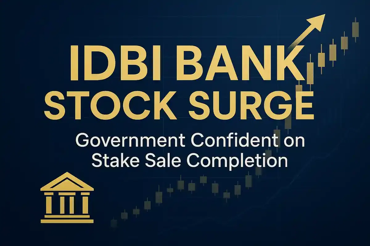 IDBI ਬੈਂਕ ਸਟਾਕ 9% ਵਧਿਆ: ਸਰਕਾਰੀ ਹਿੱਸੇਦਾਰੀ ਵਿਕਰੀ ਦੇ ਭਰੋਸੇ ਅਤੇ ਮਜ਼ਬੂਤ ਵਪਾਰਕ ਵਾਧੇ ਕਾਰਨ