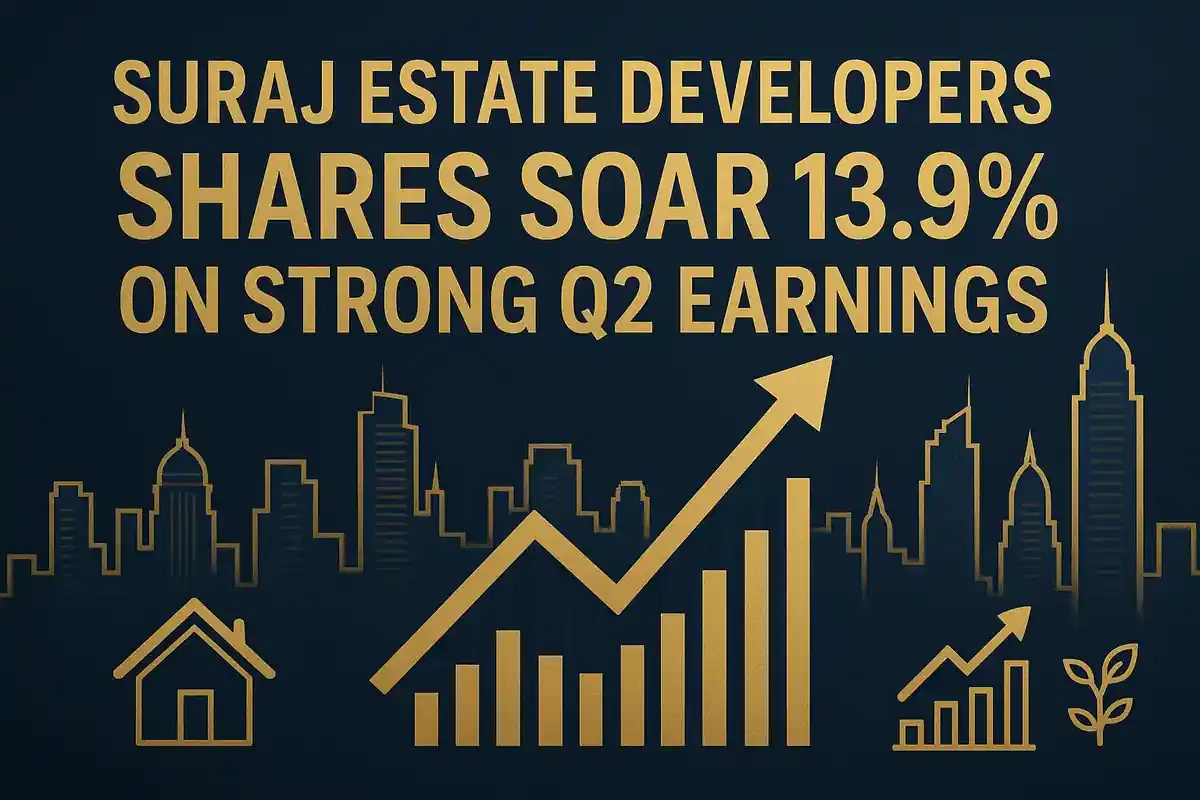 ਸੁਰਾਜ ਐਸਟੇਟ ਡਿਵੈਲਪਰਜ਼ ਦੇ ਸ਼ੇਅਰ Q2 ਦੇ ਮਜ਼ਬੂਤ ਵਿੱਤੀ ਨਤੀਜਿਆਂ 'ਤੇ 13% ਤੋਂ ਵੱਧ ਵਧੇ