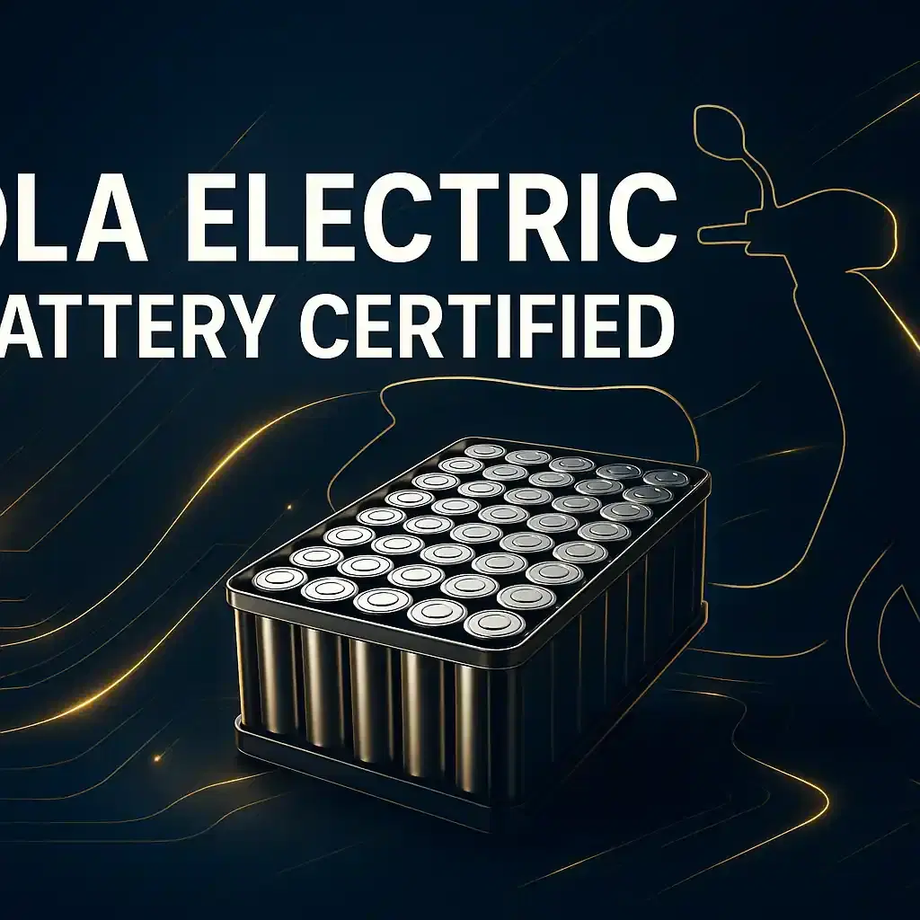 Ola Electric ਦੇ ਇਨ-ਹਾਊਸ ਬੈਟਰੀ ਪੈਕ ਨੂੰ ਮਿਲੀ ਅਹਿਮ ARAI ਸਰਟੀਫਿਕੇਸ਼ਨ