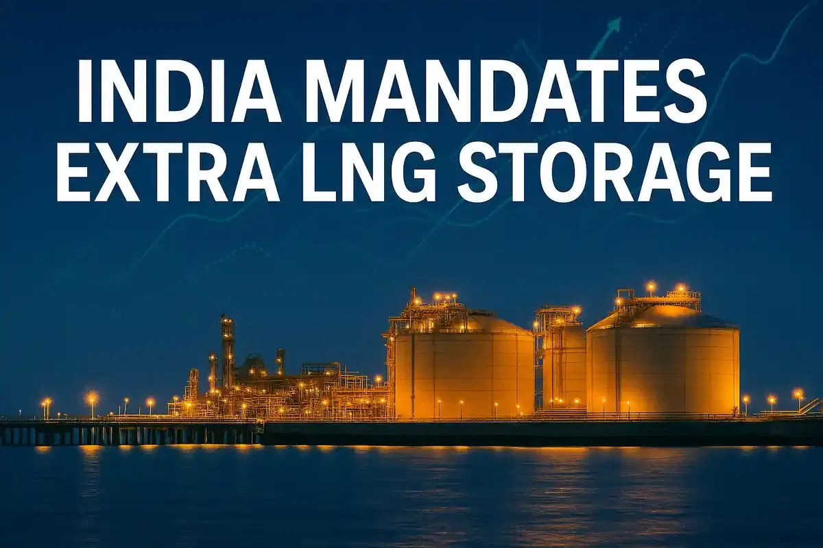 ਐਮਰਜੈਂਸੀ ਰਿਜ਼ਰਵ ਲਈ LNG ਇੰਪੋਰਟ ਟਰਮੀਨਲਾਂ 'ਤੇ 10% ਵਾਧੂ ਸਟੋਰੇਜ ਲਾਜ਼ਮੀ