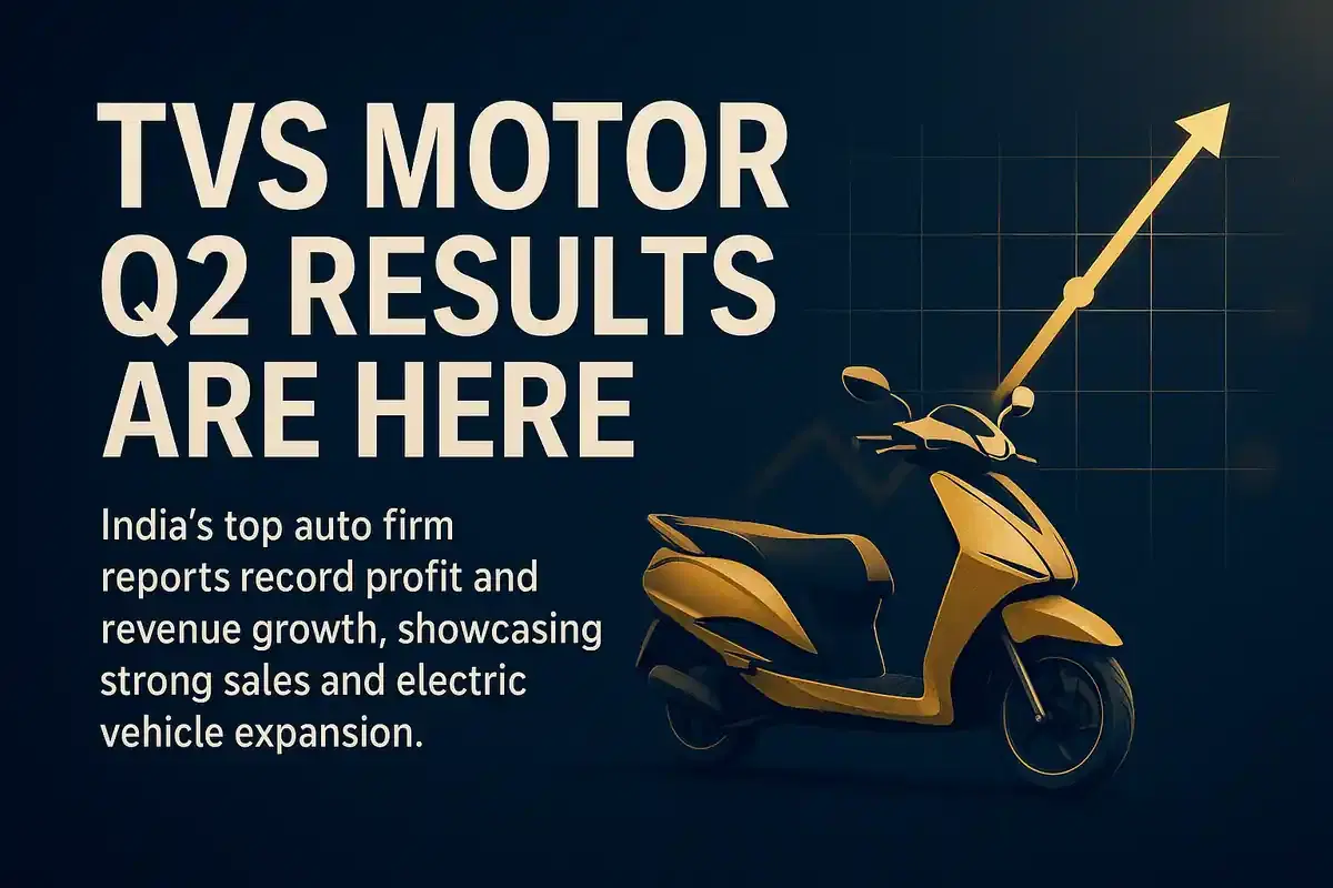 TVS ਮੋਟਰ ਕੰਪਨੀ ਨੇ FY26 Q2 ਵਿੱਚ 41.9% ਮੁਨਾਫੇ ਦੀ ਵਾਧੂ ਅਤੇ 25.4% ਆਮਦਨ ਵਿੱਚ ਵਾਧੇ ਨਾਲ ਮਜ਼ਬੂਤ ਕਮਾਈ ਰਿਪੋਰਟ ਕੀਤੀ