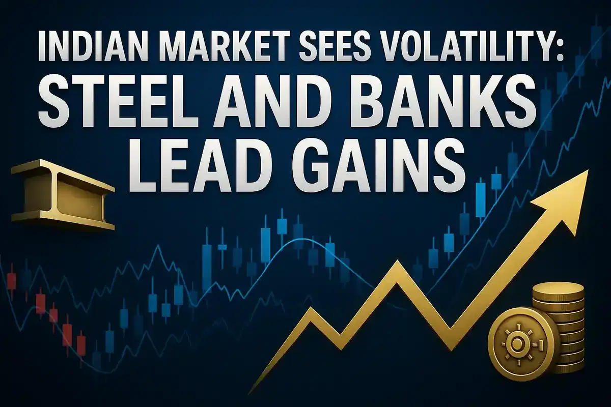 ਭਾਰਤੀ ਬਾਜ਼ਾਰਾਂ 'ਚ ਉਤਰਾਅ-ਚੜ੍ਹਾਅ; ਪ੍ਰਾਫਿਟ ਬੁਕਿੰਗ ਦੌਰਾਨ ਸਟੀਲ ਅਤੇ PSU ਬੈਂਕ ਚਮਕੇ