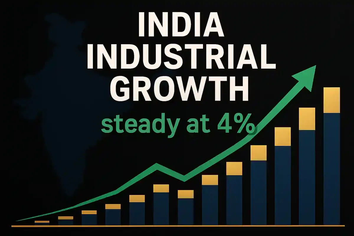 ਸਤੰਬਰ ਵਿੱਚ ਭਾਰਤ ਦਾ ਉਦਯੋਗਿਕ ਉਤਪਾਦਨ 4% 'ਤੇ ਸਥਿਰ, ਮੈਨੂਫੈਕਚਰਿੰਗ ਨੇ ਦਿੱਤੀ ਗਤੀ