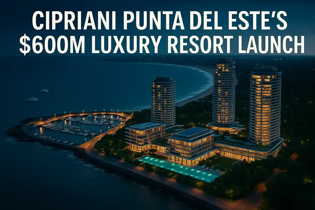 ਸਿਪਰੀਆਨੀ ਉਰੂਗਵੇ ਦੇ ਪੁਨਟਾ ਡੇਲ ਐਸਟੇ ਵਿੱਚ $600 ਮਿਲੀਅਨ ਦਾ ਲਗਜ਼ਰੀ ਰਿਜ਼ੋਰਟ ਅਤੇ ਰੈਜ਼ੀਡੈਂਸ ਲਾਂਚ ਕਰ ਰਿਹਾ ਹੈ, ਅਮਰੀਕਾ ਵਿੱਚ ਵਿਕਰੀ ਸ਼ੁਰੂ