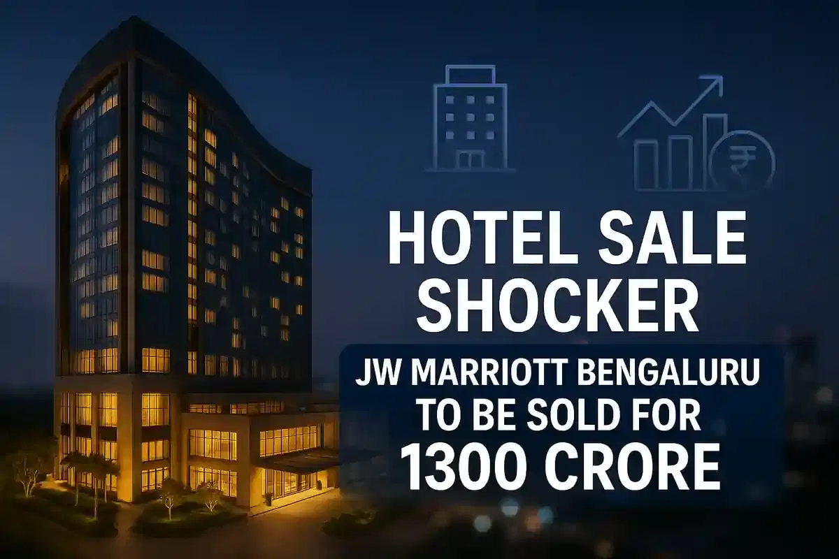 ਦੀਵਾਲੀਆਪਣ ਦੇ ਹੱਲ ਦੌਰਾਨ JW ਮੈਰੀਅਟ ਬੈਂਗਲੁਰੂ ₹1,300 ਕਰੋੜ ਵਿੱਚ ਵਿਕਰੀ ਲਈ ਤਿਆਰ
