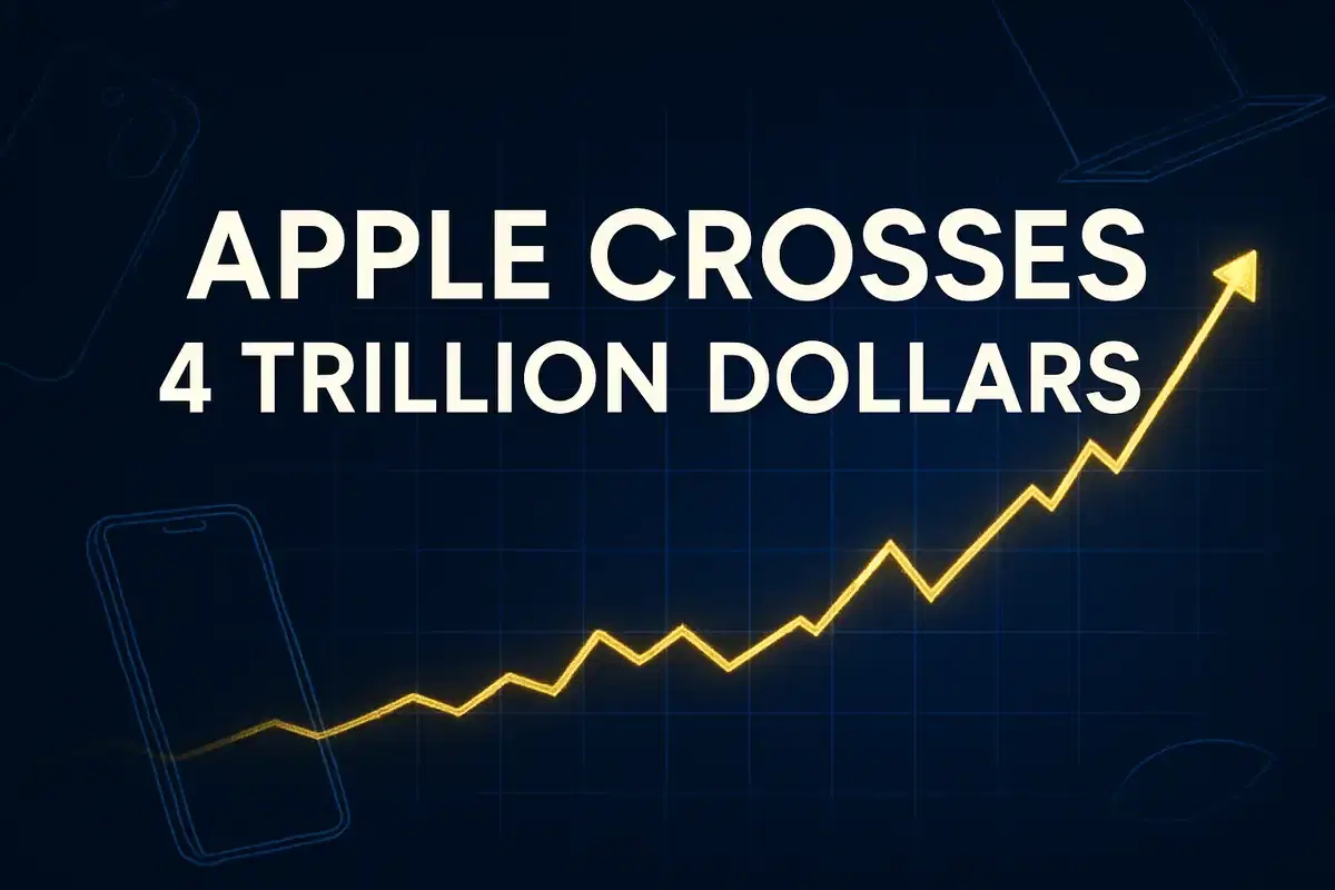 Apple Inc. ਨੇ $4 ਟ੍ਰਿਲਿਅਨ ਮਾਰਕੀਟ ਕੈਪੀਟਲਾਈਜ਼ੇਸ਼ਨ ਨੂੰ ਪਾਰ ਕੀਤਾ, ਐਲੀਟ ਟੈਕ ਕਲੱਬ ਵਿੱਚ ਸ਼ਾਮਲ