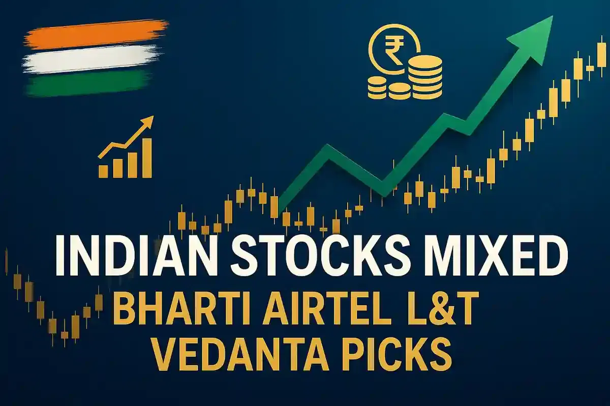 ਭਾਰਤੀ ਇਕੁਇਟੀਜ਼ ਅਸਥਿਰਤਾ ਦਰਮਿਆਨ ਮੱਠੀਆਂ ਰਹੀਆਂ; ਵਿਸ਼ਲੇਸ਼ਕ ਭਾਰਤੀ ਏਅਰਟੈੱਲ, L&T, ਵੇਦਾਂਤਾ ਦੀ ਖਰੀਦ ਦੀ ਸਿਫ਼ਾਰਸ਼ ਕਰਦਾ ਹੈ