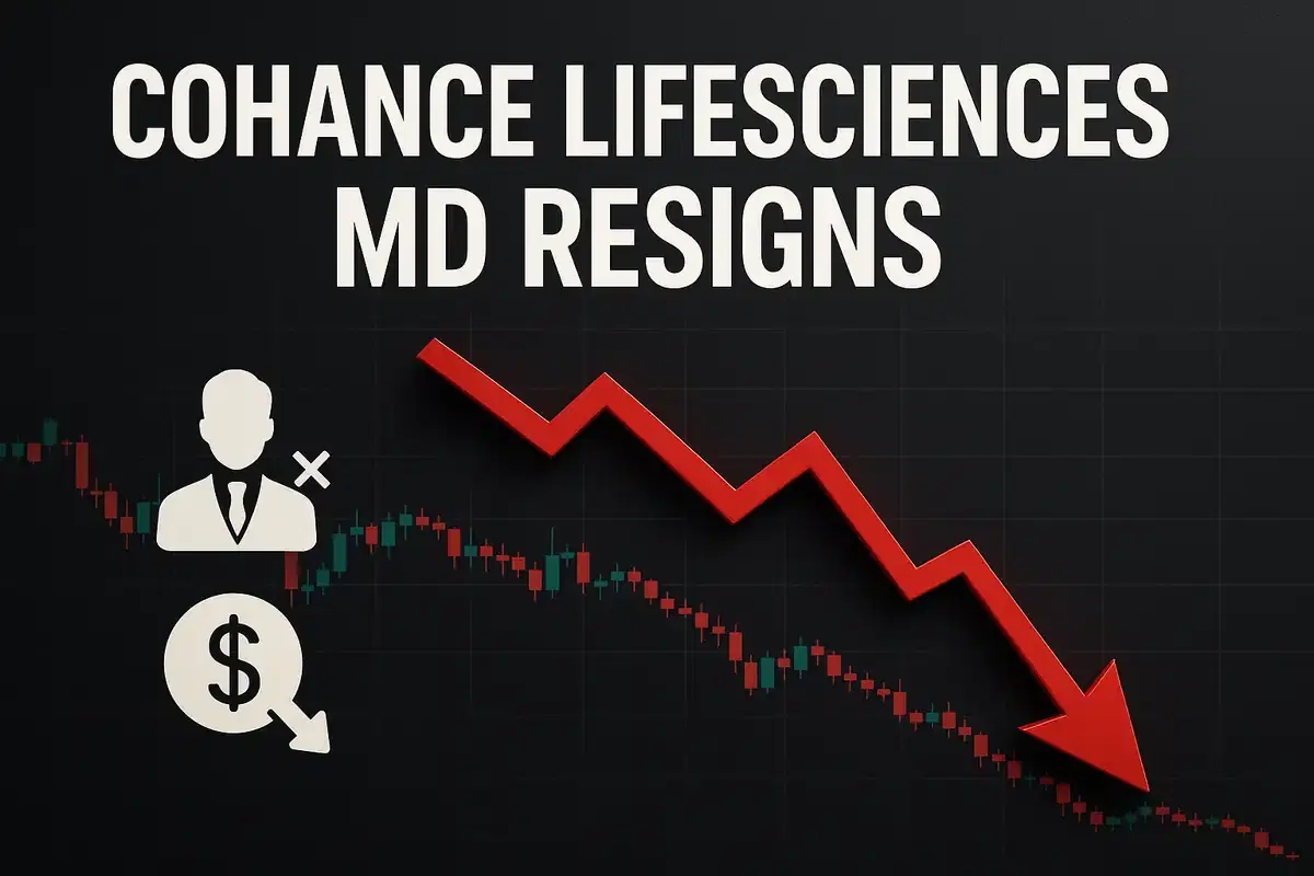 ਕੋਹੈਂਸ ਲਾਈਫਸਾਇੰਸਿਜ਼ MD ਦਾ ਅਸਤੀਫ਼ਾ, ਸ਼ੇਅਰ 10% ਤੱਕ ਡਿੱਗੇ