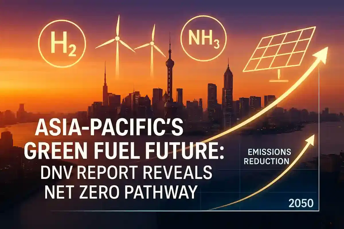 ਏਸ਼ੀਆ-ਪ੍ਰਸ਼ਾਂਤ ਨੂੰ 2050 ਤੱਕ ਨੈੱਟ ਜ਼ੀਰੋ ਲਈ ਗ੍ਰੀਨ ਫਿਊਲਜ਼ ਦੀ ਲੋੜ: DNV ਰਿਪੋਰਟ
