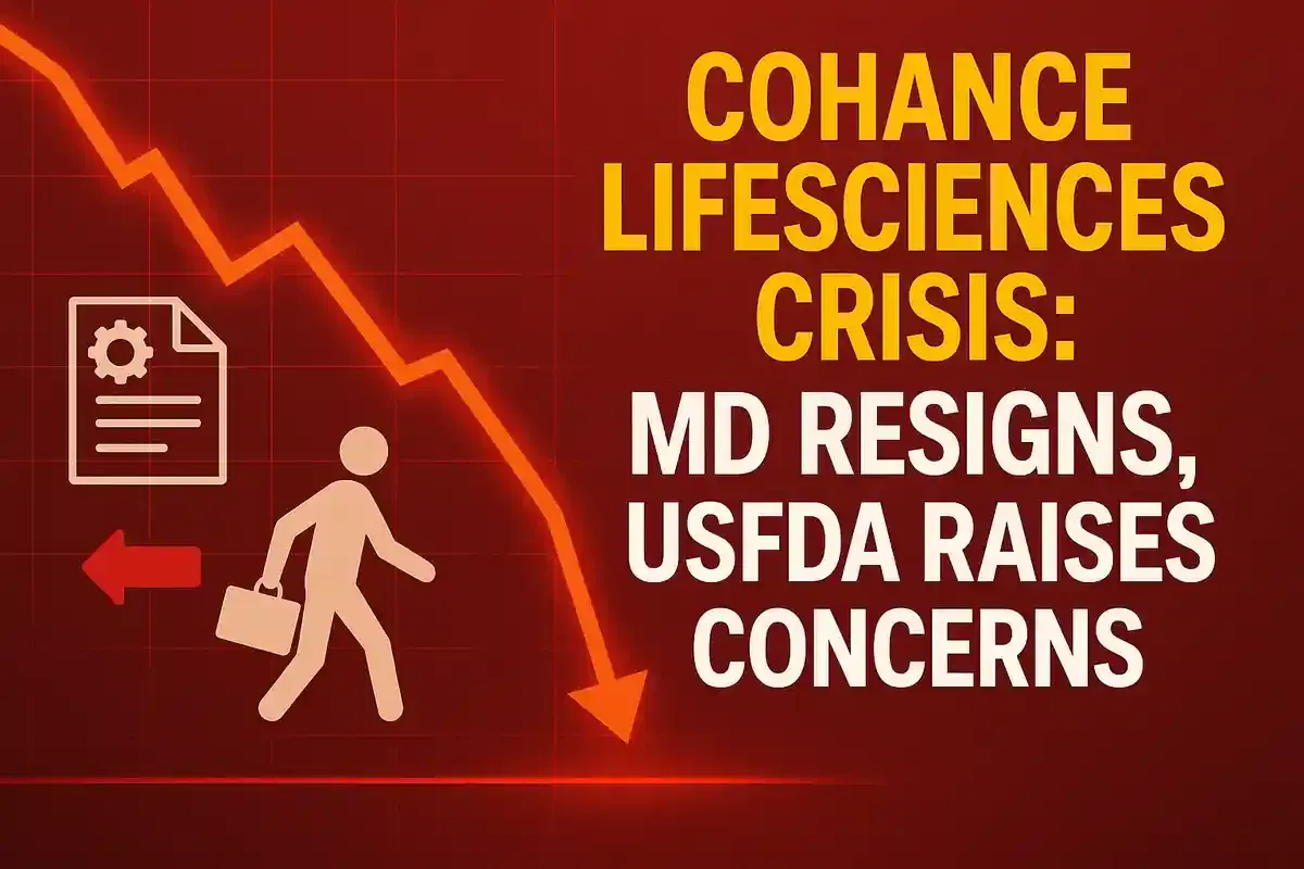 ਕੋਹੇਨਸ ਲਾਈਫਸਾਇੰਸਿਜ਼ ਦੇ ਸ਼ੇਅਰ MD ਦੇ ਅਸਤੀਫੇ ਅਤੇ USFDA ਰੈਗੂਲੇਟਰੀ ਚਿੰਤਾਵਾਂ ਦਰਮਿਆਨ ਡਿੱਗ ਗਏ