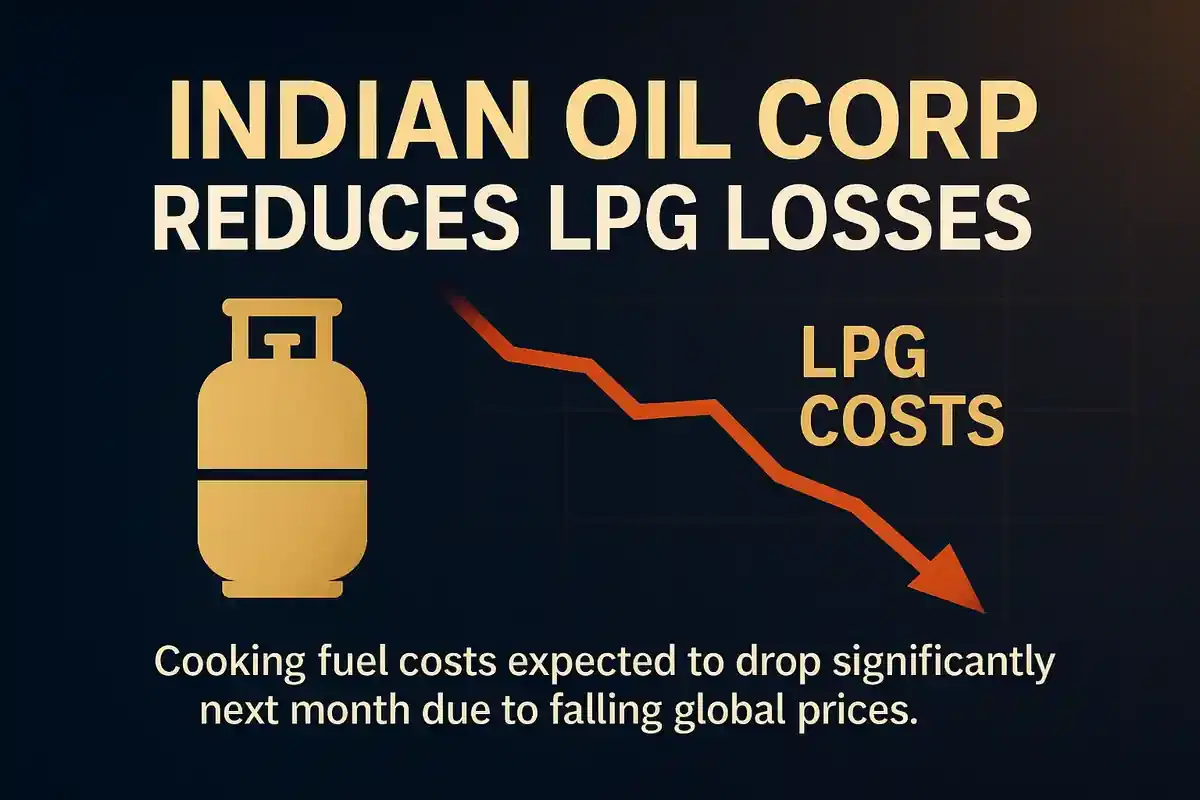 IOCL ਨੂੰ ਅਗਲੇ ਮਹੀਨੇ LPG ਅੰਡਰ-ਰਿਕਵਰੀ ਵਿੱਚ ਕਮੀ ਦੀ ਉਮੀਦ, ਗਲੋਬਲ ਕੀਮਤਾਂ ਘਟਣ ਕਾਰਨ