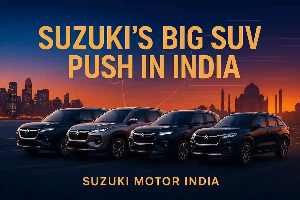 ਸੁਜ਼ੁਕੀ ਨੇ ਭਾਰਤ ਵਿੱਚ 8 ਨਵੇਂ SUV ਲਾਂਚ ਕਰਨ ਦੀ ਆਕ੍ਰਮਕ ਯੋਜਨਾ ਬਣਾਈ