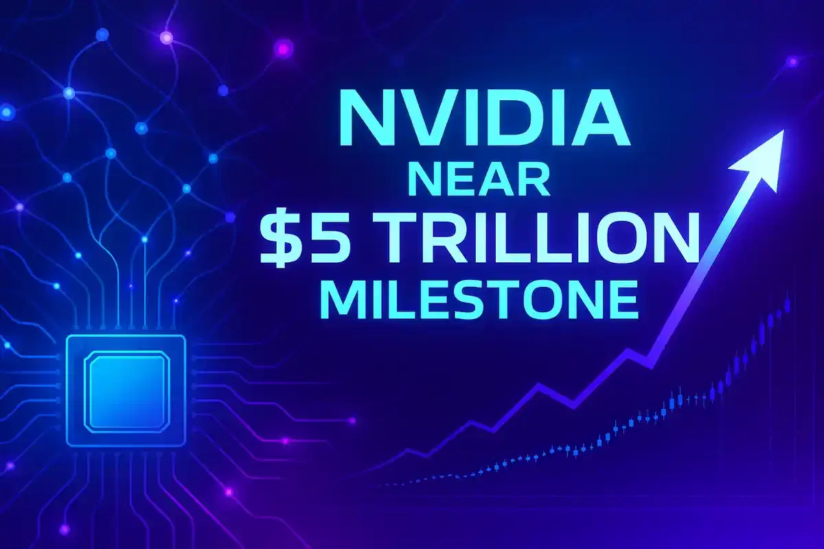 AI ਬੂਮ ਦੇ ਚਲਦਿਆਂ Nvidia $5 ਟ੍ਰਿਲਿਅਨ ਦੀ ਪਹਿਲੀ ਕੰਪਨੀ ਬਣਨ ਦੀ ਕਗਾਰ 'ਤੇ